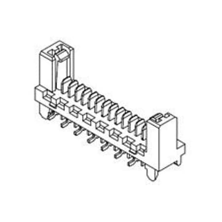 Molex Board Connector, 22 Contact(S), 1 Row(S), Male, Straight, 0.05 Inch Pitch, Surface Mount Terminal, 908160222